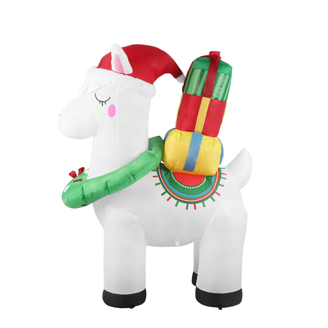 Llama Led Lights Xmas - Inflatable Christmas Decor Christmas