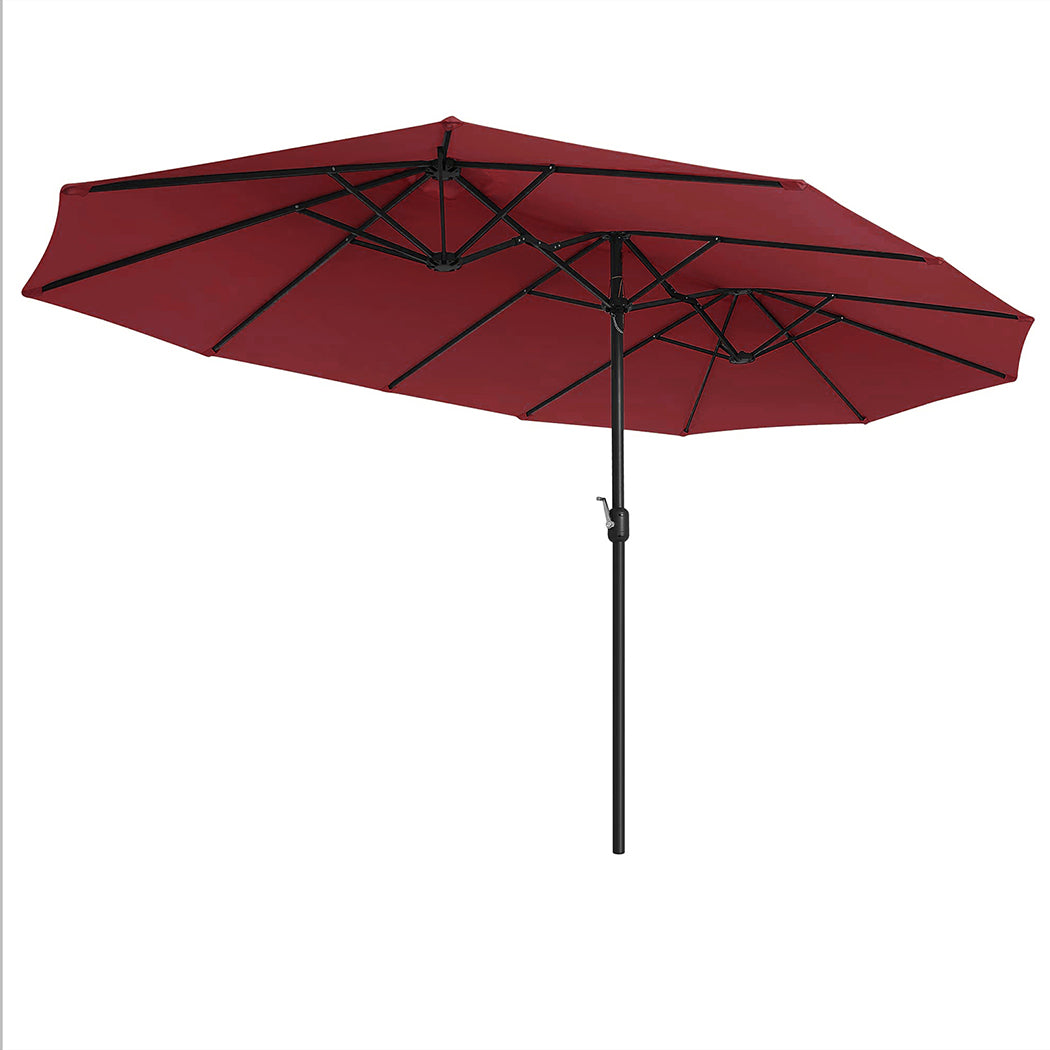 Large Red Parasol Umbrella 200x380x233cm