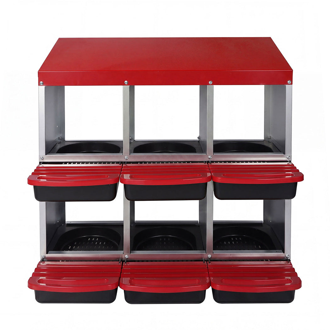 6 Hole Roll Away Chicken Nesting Box | Simpledeals