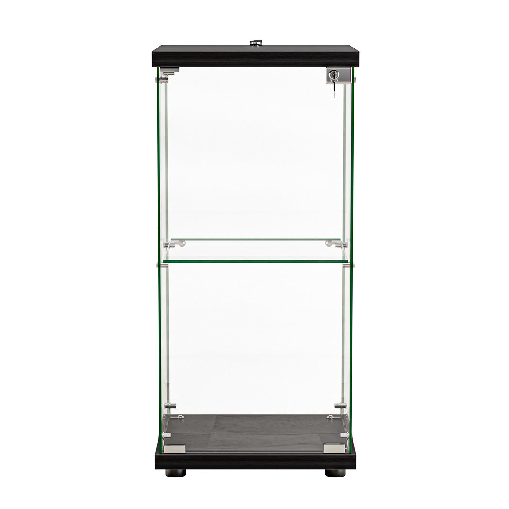 id11&12 - Modern Display Cabinet Collection Storage Tempered Glass 2 Tier With
