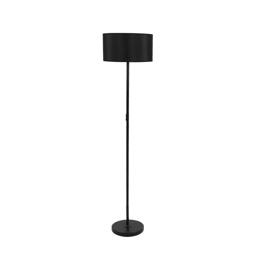 Modern Black LED Floor Lamp Stylish Reading Light Stand