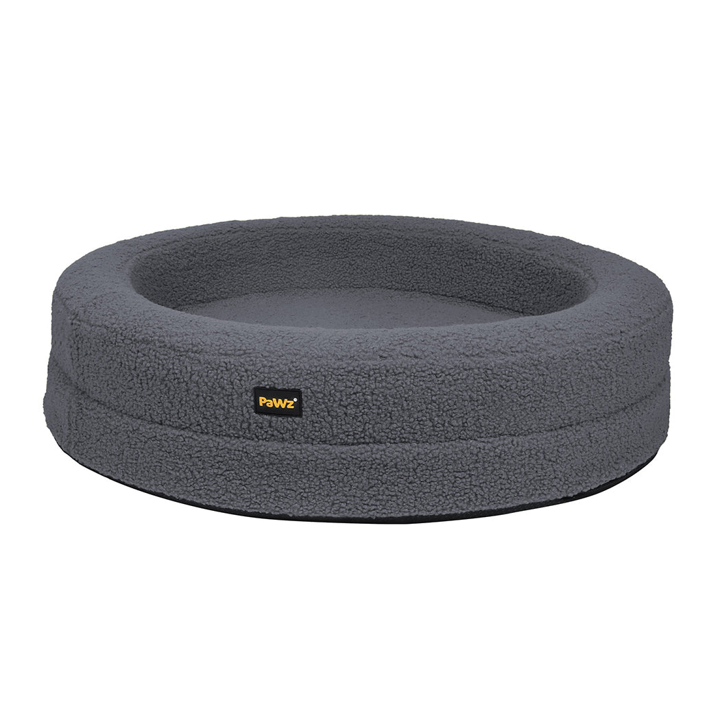 Grey sofa 120x120x20cm, rear view