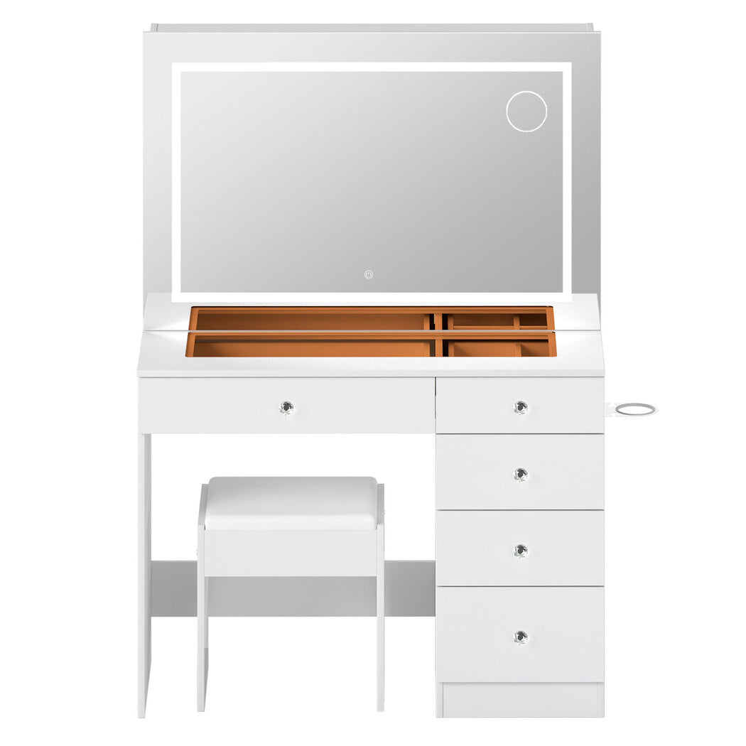 Vanity Table Led Mirror Set 100x40x140cm