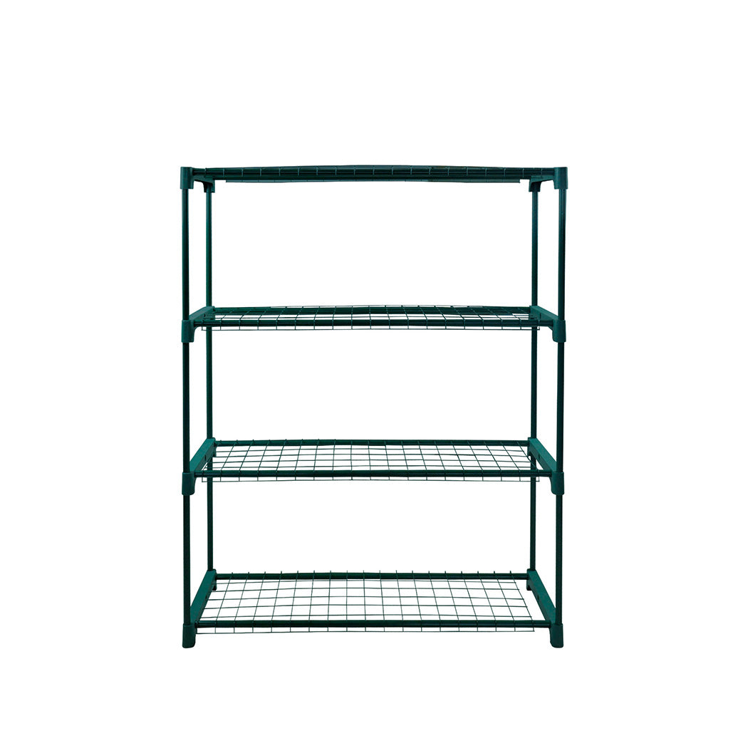 2x 4-Tier Plant Stand Shelves Indoor Outdoor Flower Pot Display Rack