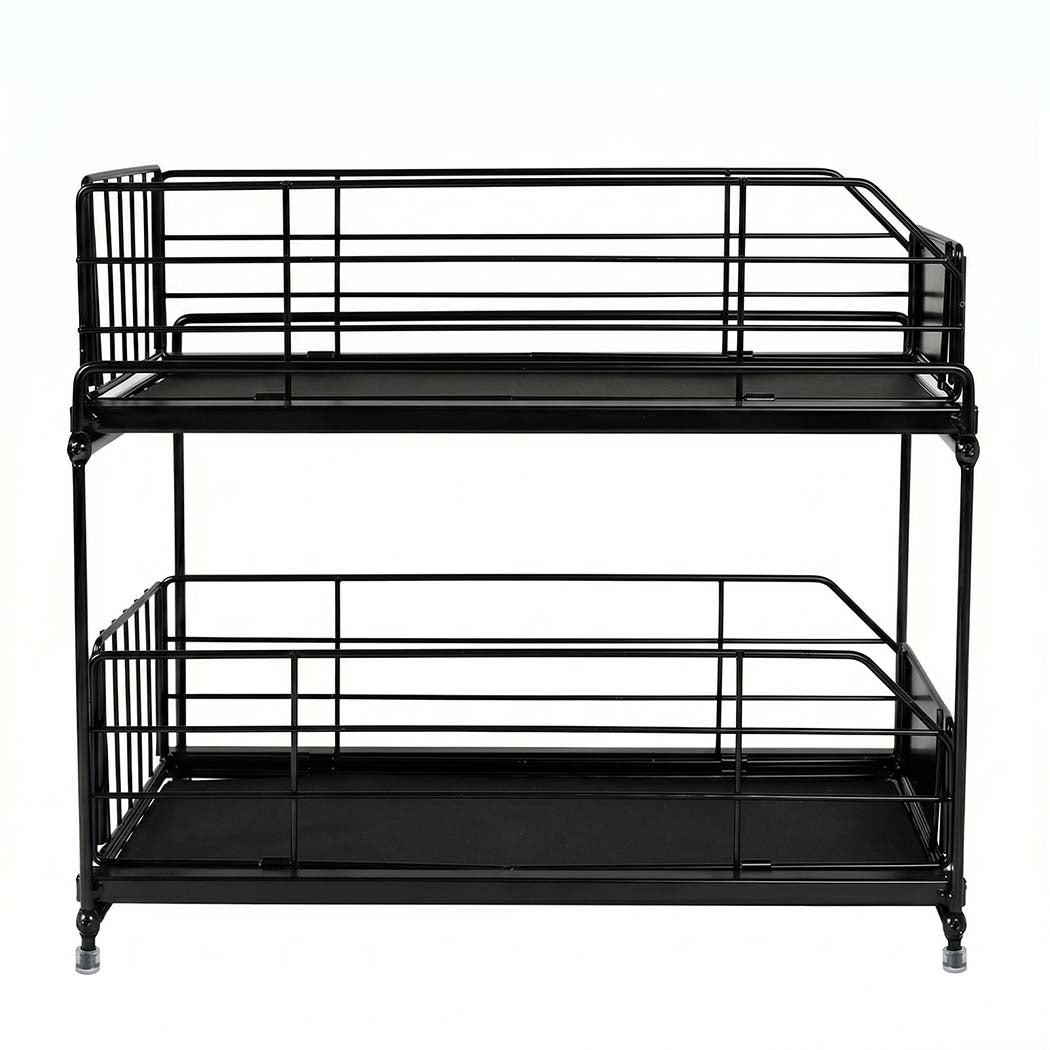 Pull Out Cabinet Organiser 2 Tier Under Sink | Simpledeals