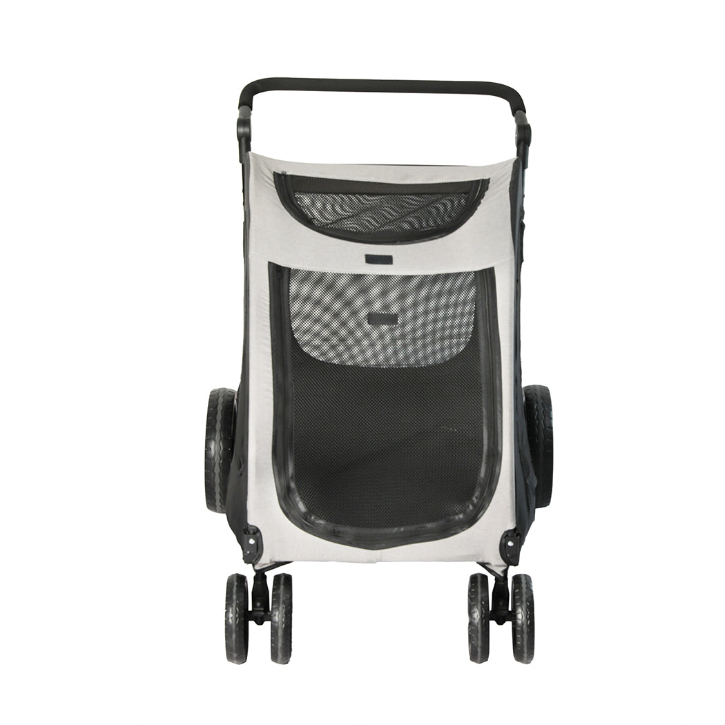 Dog & Cat Pet Stroller Pram Carrier Foldable Travel Pet Pushcart