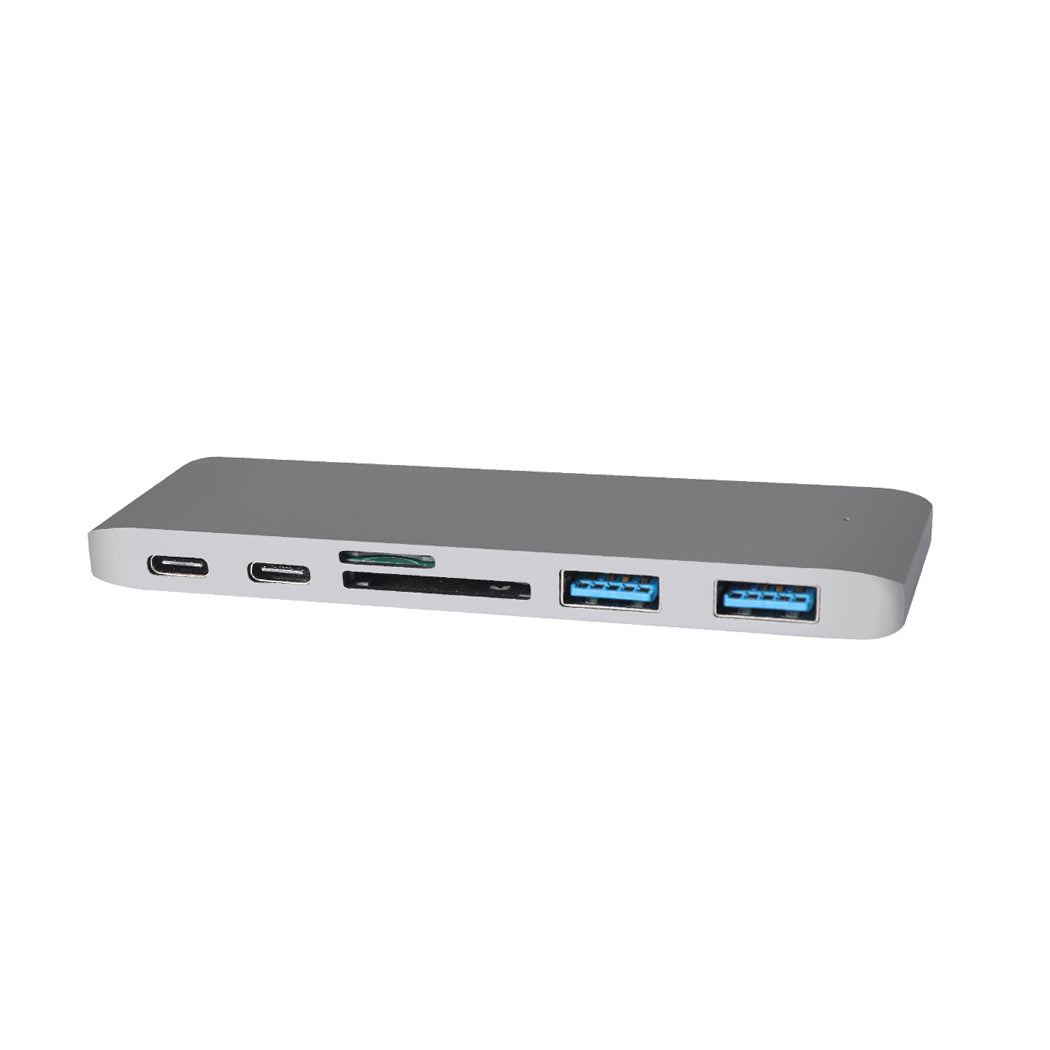 USB 3.0 Type-C HUB 6 Port Powered Adapter Grey | Grey colour