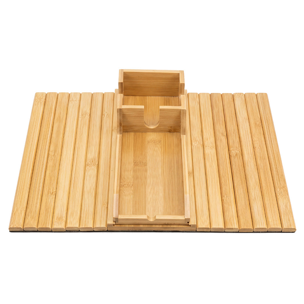 Bamboo Sofa Arm Tray Cup Holder Table | Simpledeals