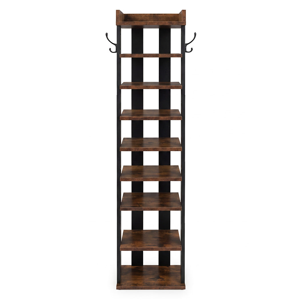 9-Tier Narrow Shoe Rack Vertical Storage | Simpledeals