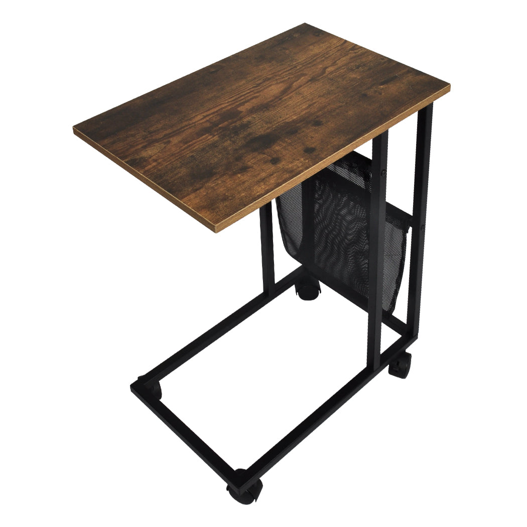 Lockable Steel Table - Black 55x35x69cm