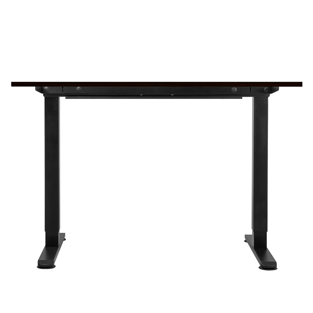 Luxury Motorised Standing Desk Adjustable 140cm Walnut 1000x 1MM