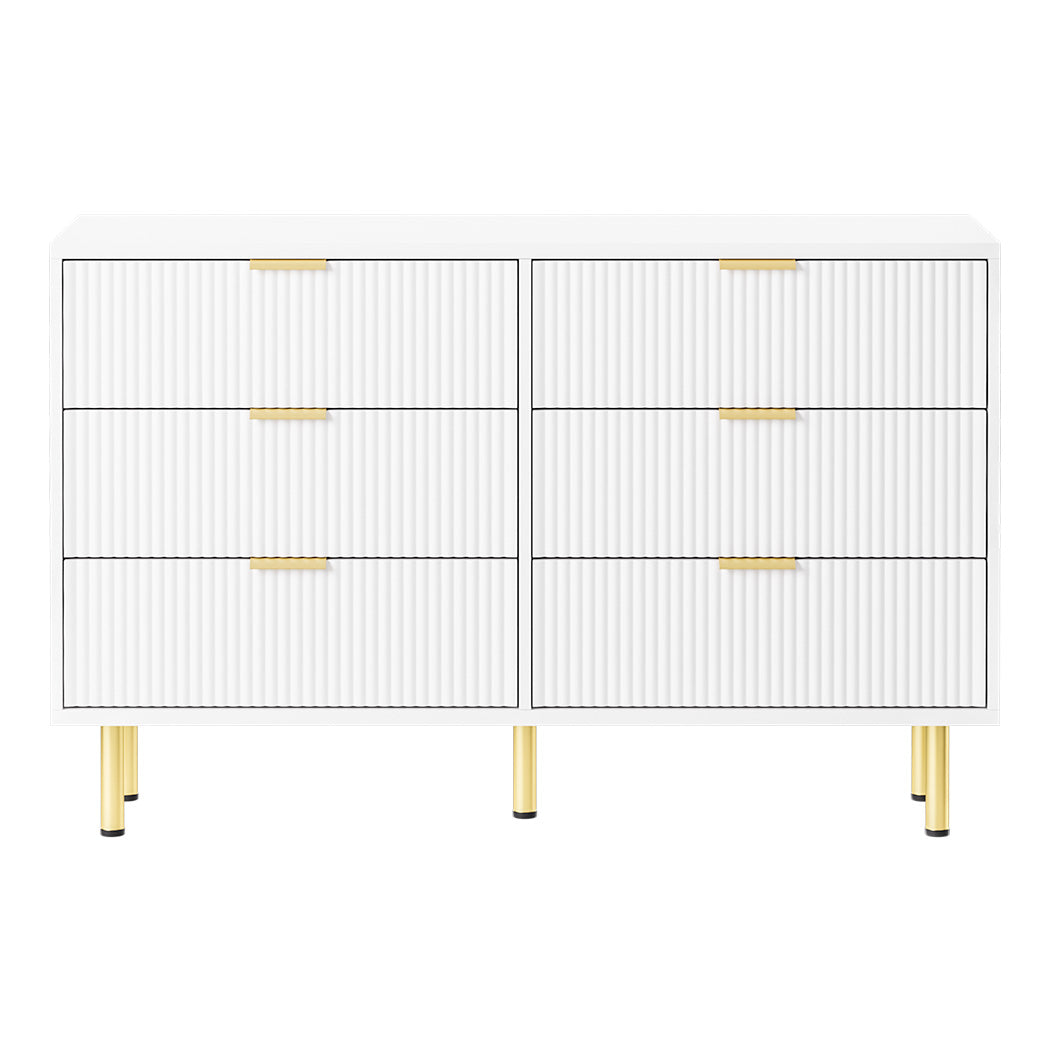 Compact Chest of 6 Drawers  Multipurpose Use Classic Durable