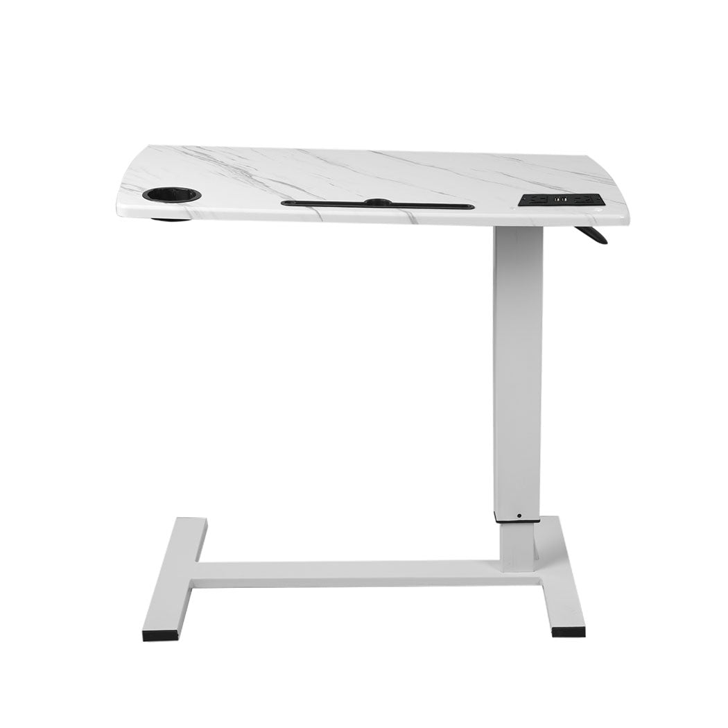 id4 - Premium Standing Desk Height Adjustable White  Sleek Modern Look