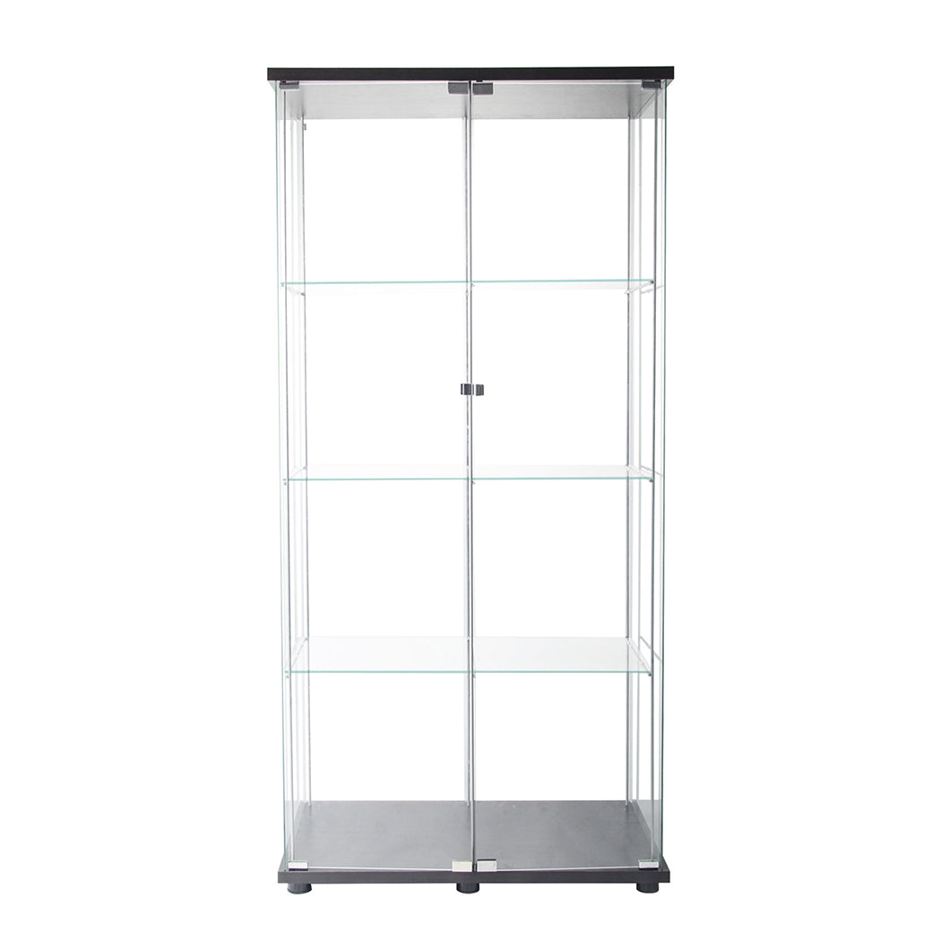 Cozy 164cm Glass Display Cabinet 2 Doors  Wood Finish Classic | Glass finish