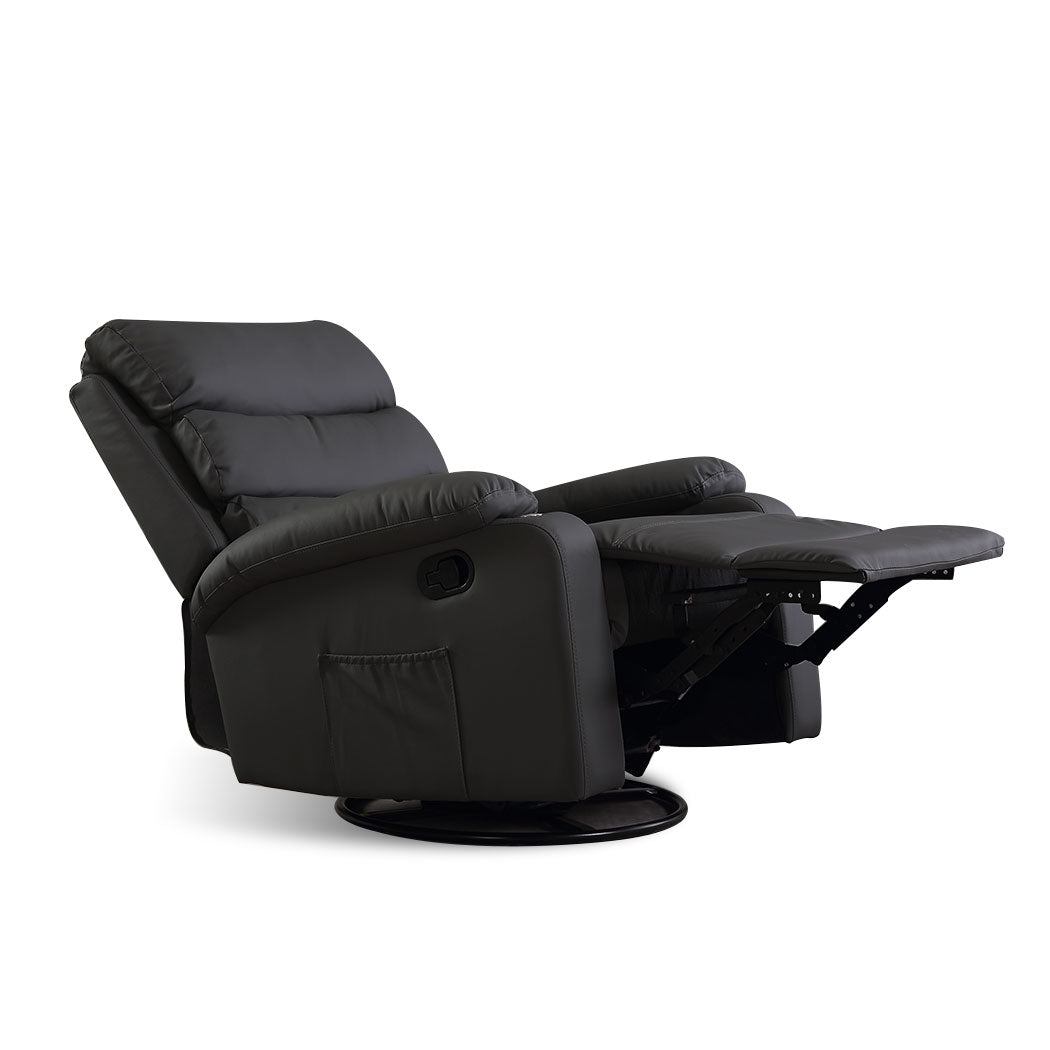 Premium faux leather Recliner Massage Chair Heated Lounge Sofa Armchair