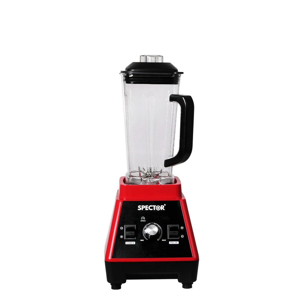 id4 - Versatile 2L Commercial Blender Mixer Red  Sleek Modern Look
