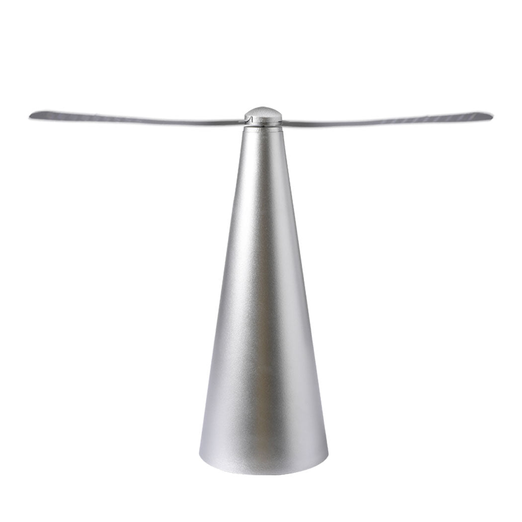 SC2 id - Fly Free Repellent Fan Fly Trap Entertaining Hook Indoor Outdoor Home Silver/Rose gold