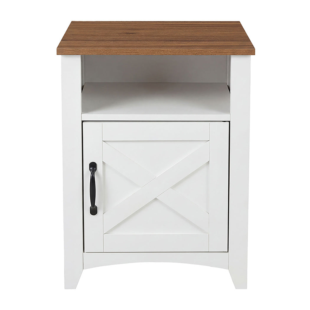 White Wooden Bedside Tables 45x40x60cm