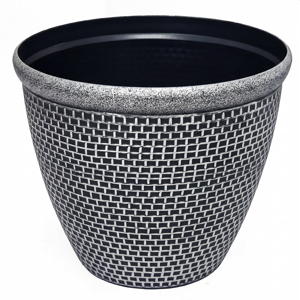Outdoor Plastic Plant Pots 36cm 2 Pack | Simpledeals