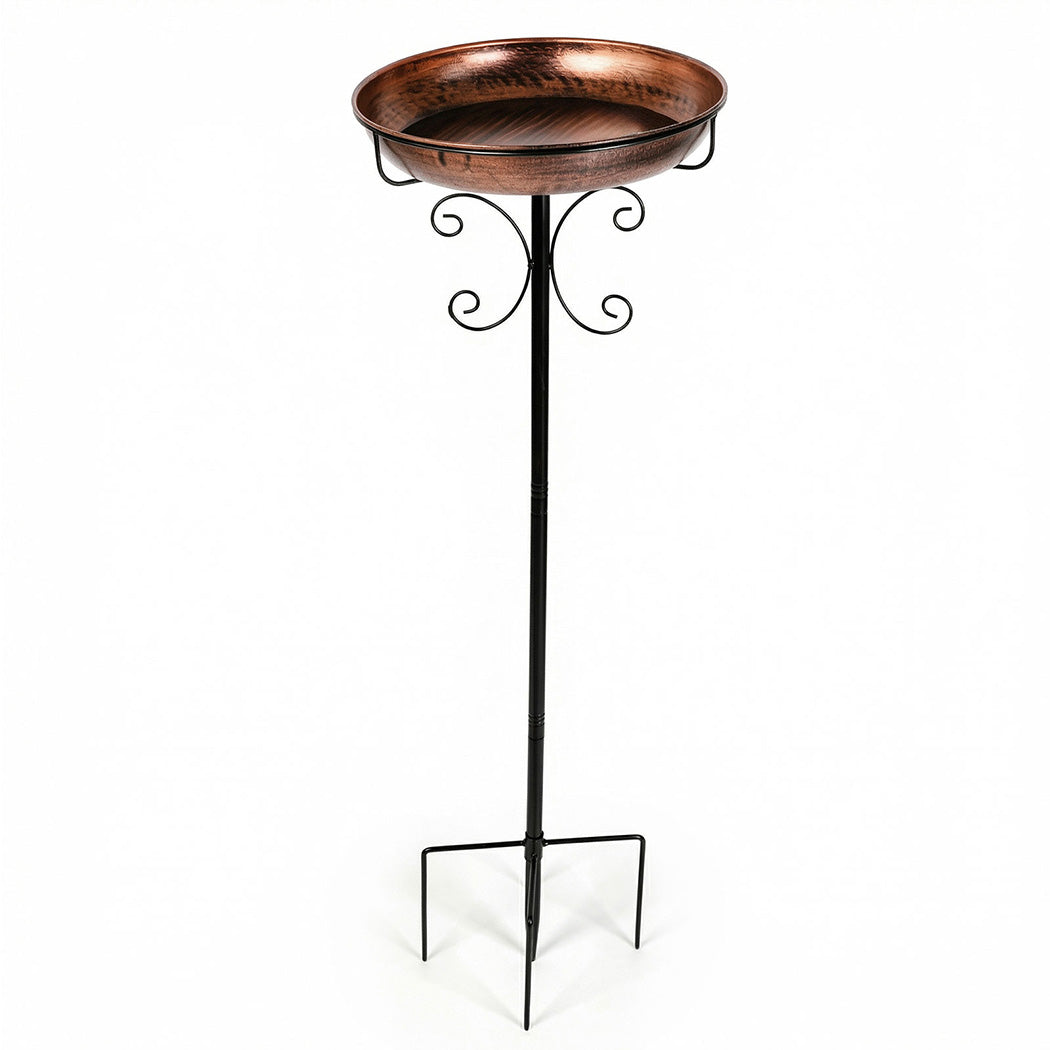 Freestanding Metal Bird Bath Feeder 100cm | Simpledeals