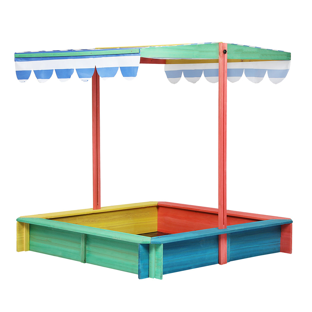 Wooden Sandbox 120cm Natural 120x120cm