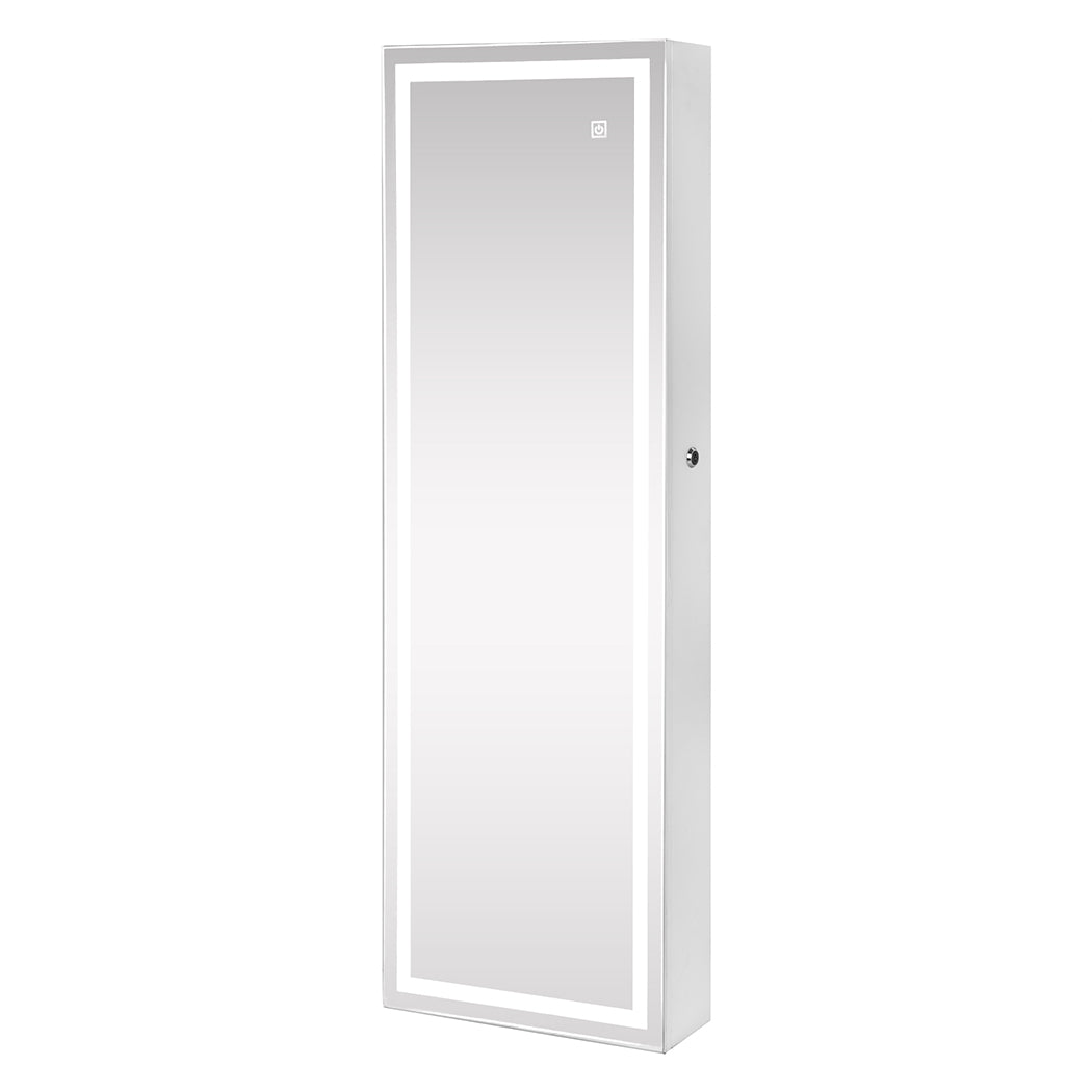 Stylish Mirror Jewellery Cabinet Touch  Foldable Function Classic