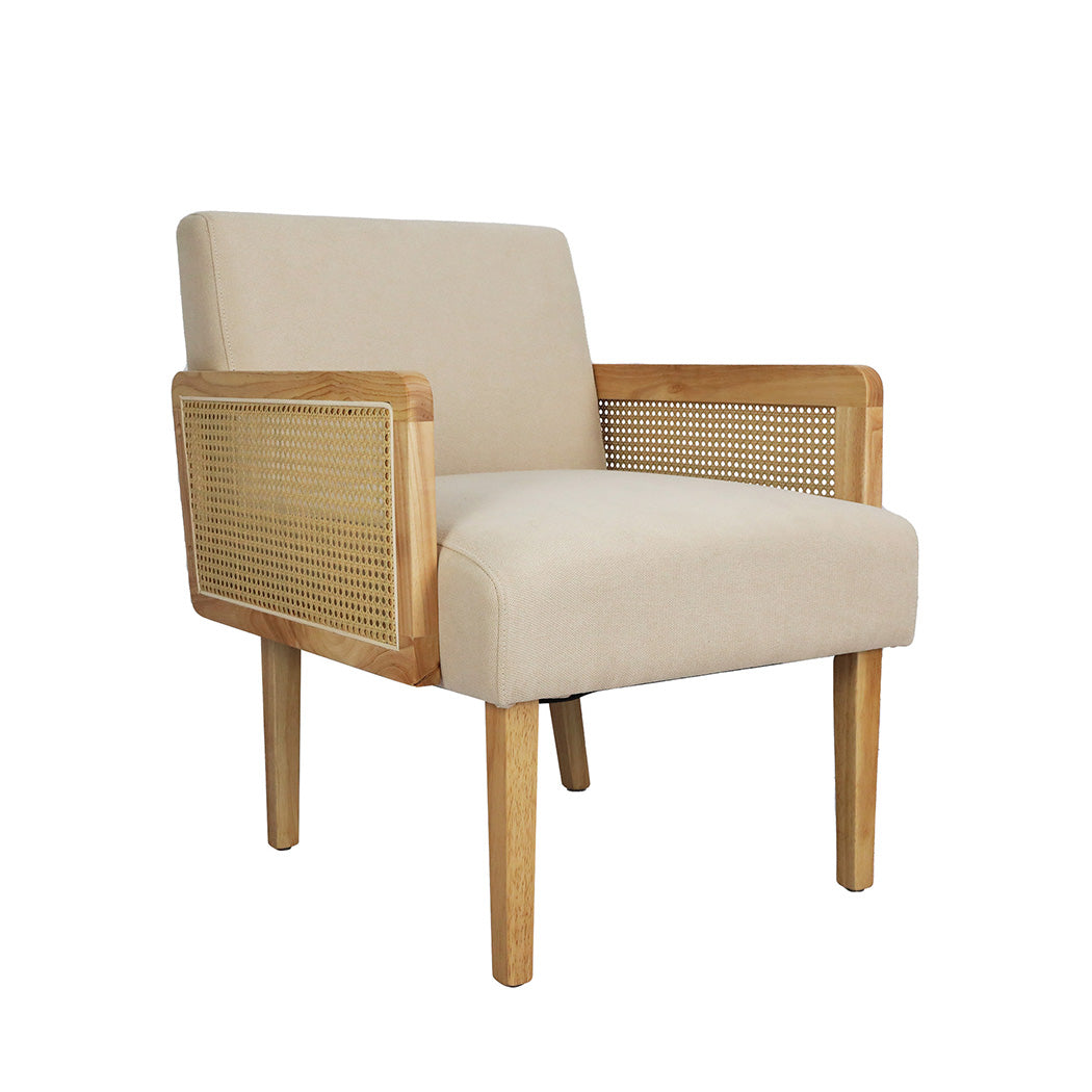 Functional Rattan Lounge Armchair  Soft Cushion Classic Durable