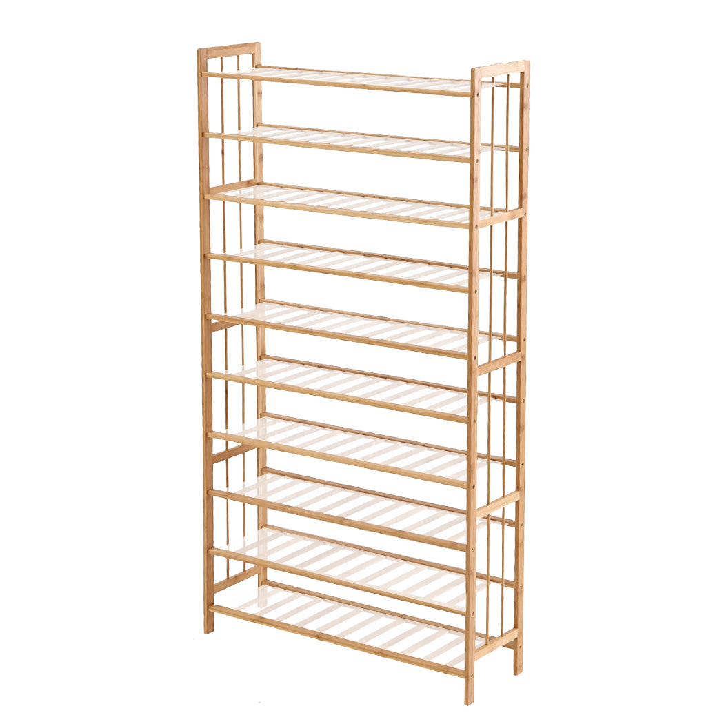 Bamboo Shoe Rack Storage Wooden
