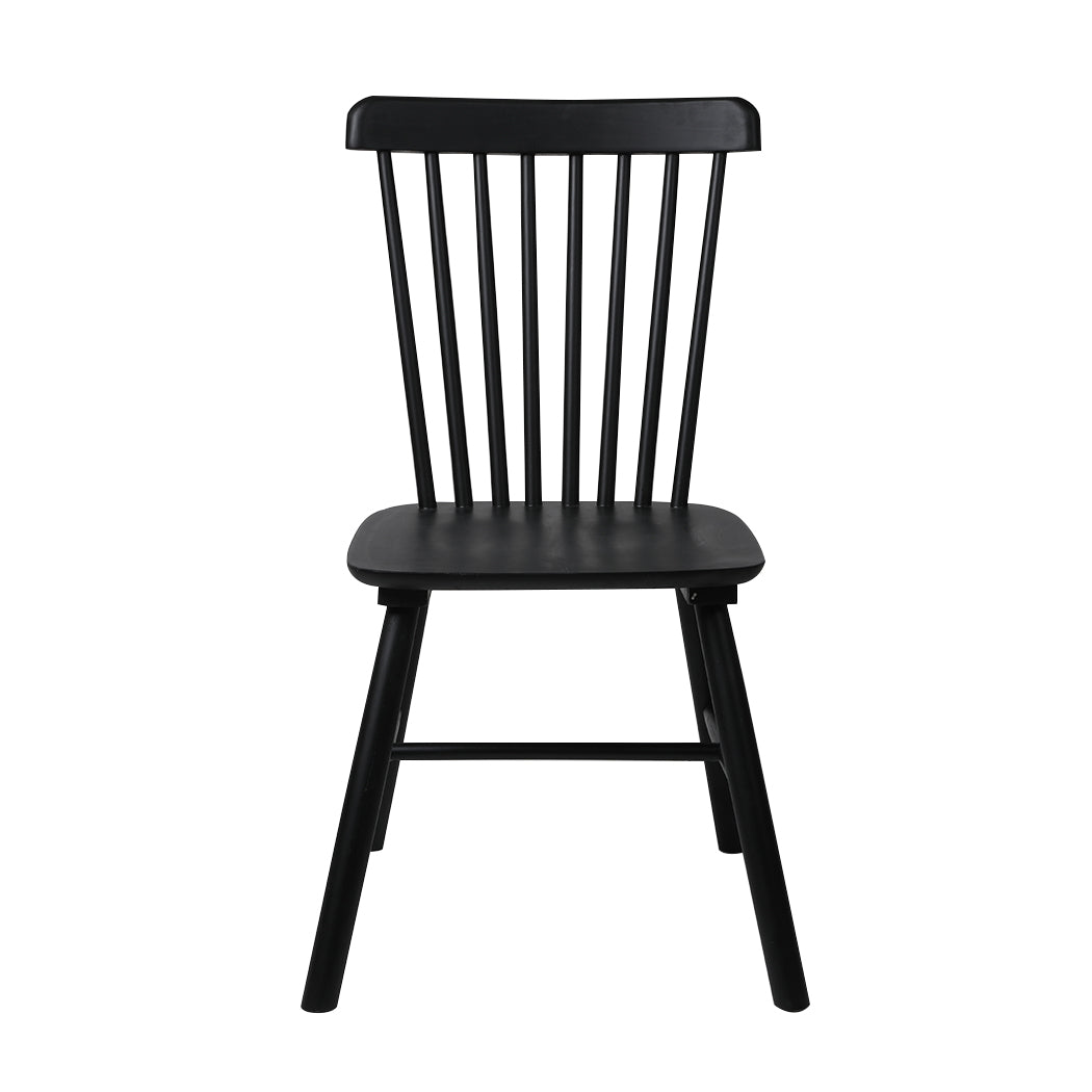 Minimalist 8x Dining Chairs Kitchen Winsor Black  Premium Quality