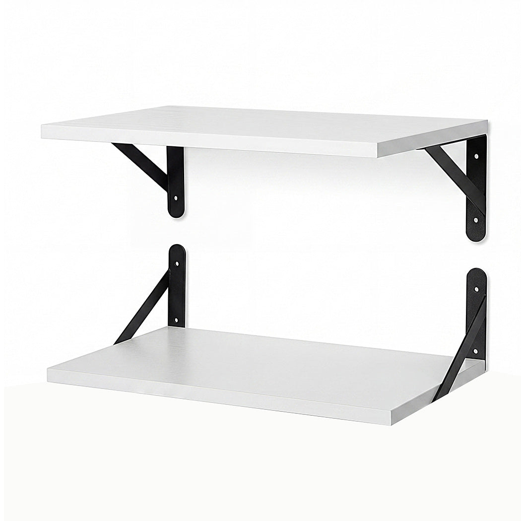 Floating Wall Shelves 2Pcs Deep Mounted | Simpledeals