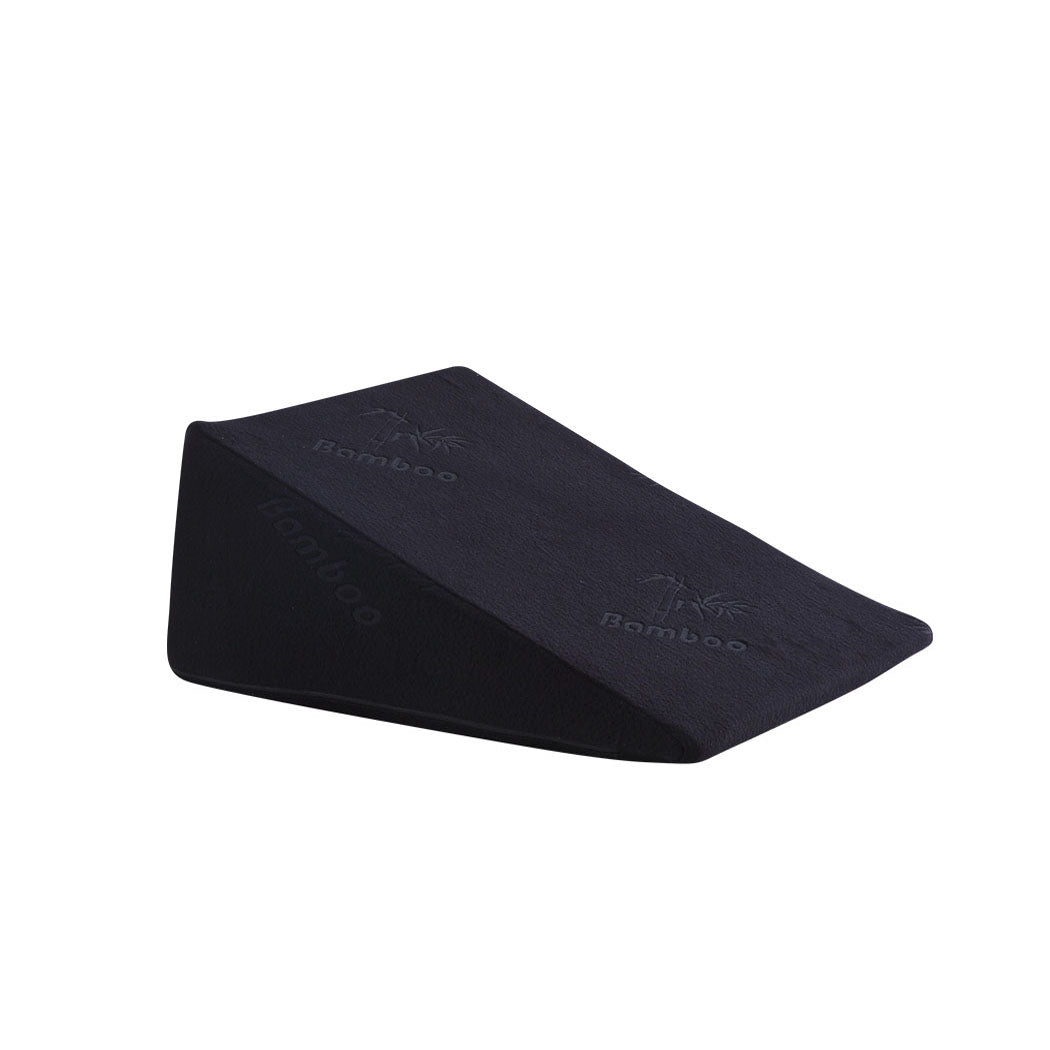 2 Pack Bed Wedge Pillow Black Cool Gel Memory Foam Support Cushions