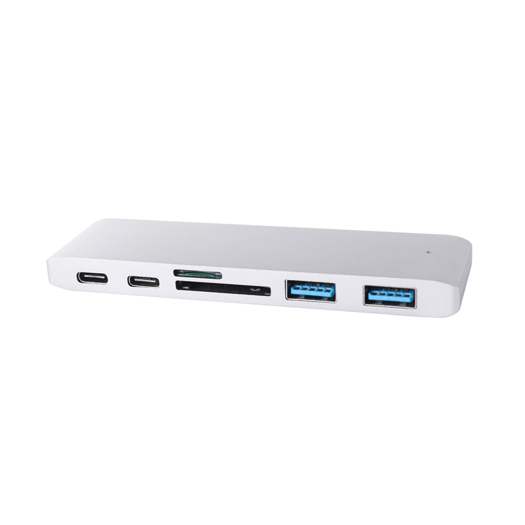 SC2 id - USB 3.0 Type-C HUB 6 Port Powered Adapter Silver