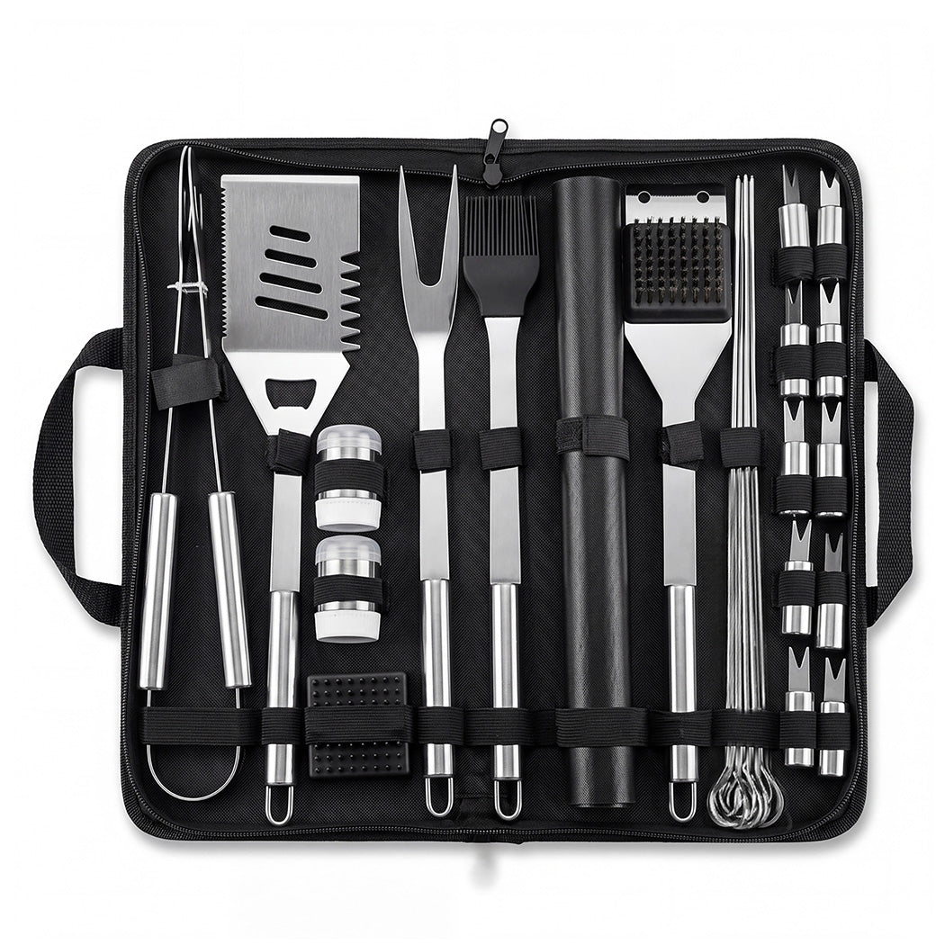 29pc BBQ Tool Set Stainless Steel Grill Kit | Simpledeals