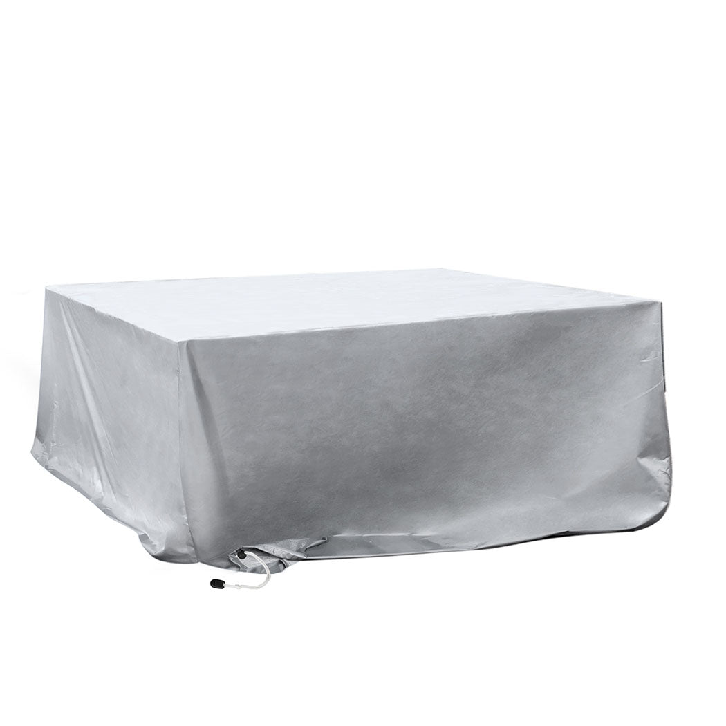Luxury Outdoor Furniture Cover Waterproof Silver 15cm  Wood Finish | Silver colour