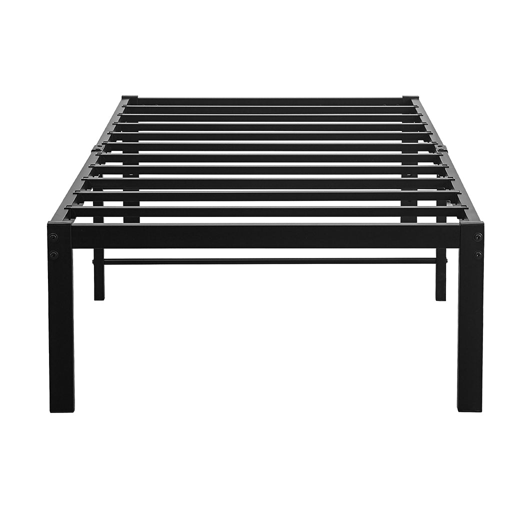 Metal Bed Frame With Heavy Duty Storage Space For Bedroom Use | Metal finish