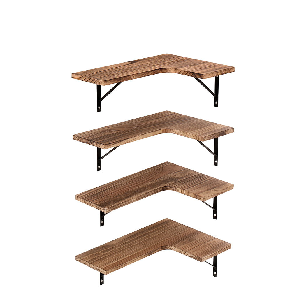 Pcs Shelves Wall Mounted - Floating Shelf DIY Corner Hanging