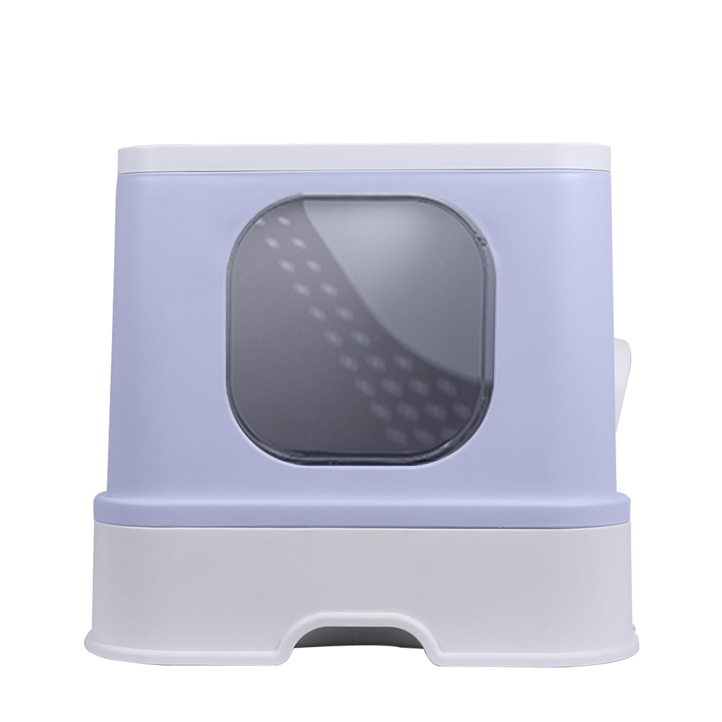 Cat Litter Box Fully Enclosed Toilet Purple | Purple colour