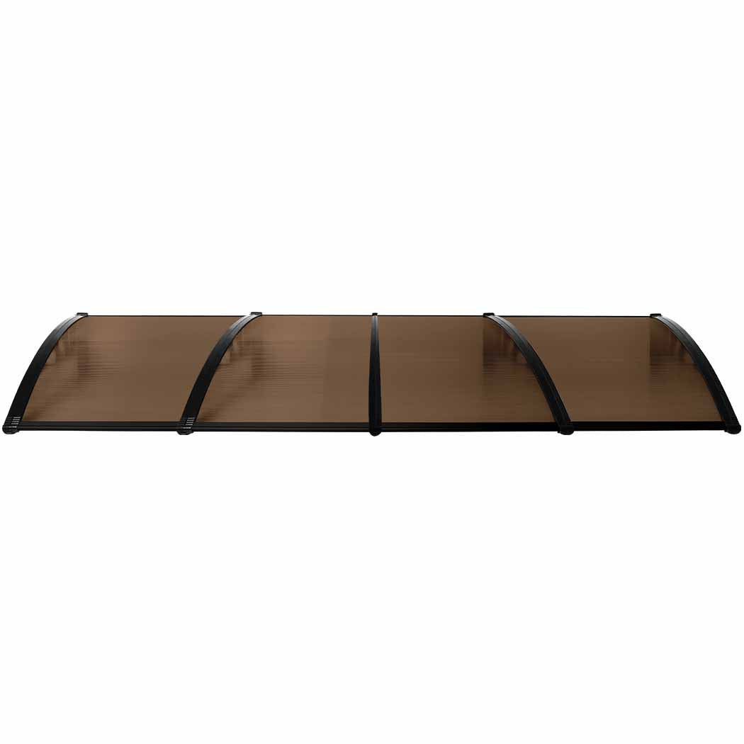 Window Door Awning Outdoor 1M X 4M Brown 1x4M | Brown colour