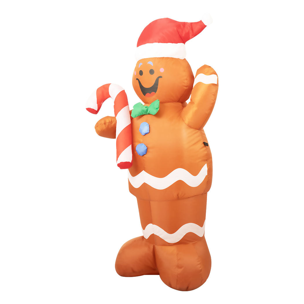 Glow Xmas Led Lights - Christmas Inflatable Gingerbread