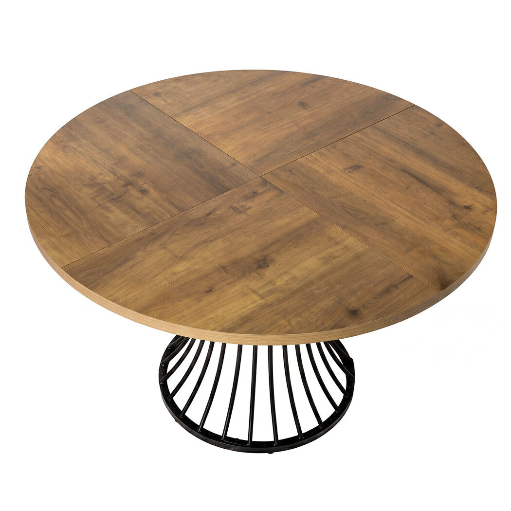 Round Dining Table Brown 120x120x75cm