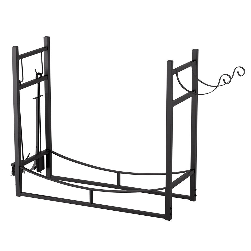 Firewood Rack Steel Holder 84x33x76cm