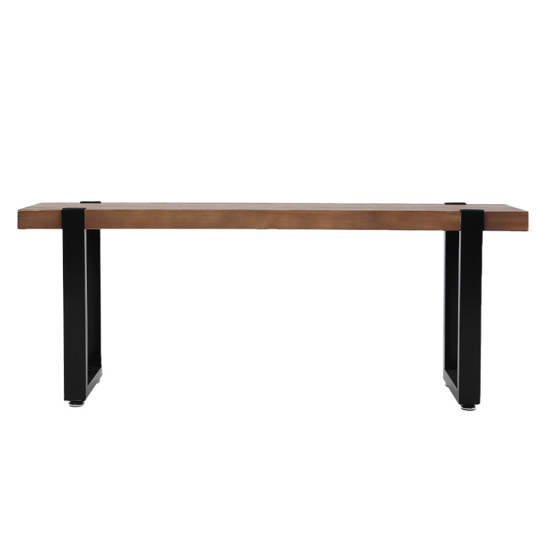 Premium 2x Dining Bench Chairs Wooden 140cm  Foldable Function