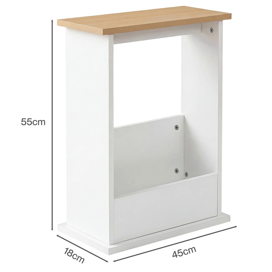 Slim Side Table Magazine Rack Storage | Simpledeals