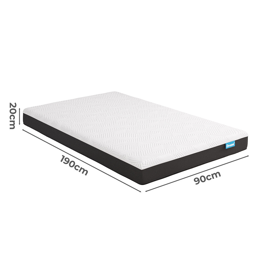 Single 20cm Versatile Mattress Gel Memory Breathable Single Firm 5.0 Multipurpose Use