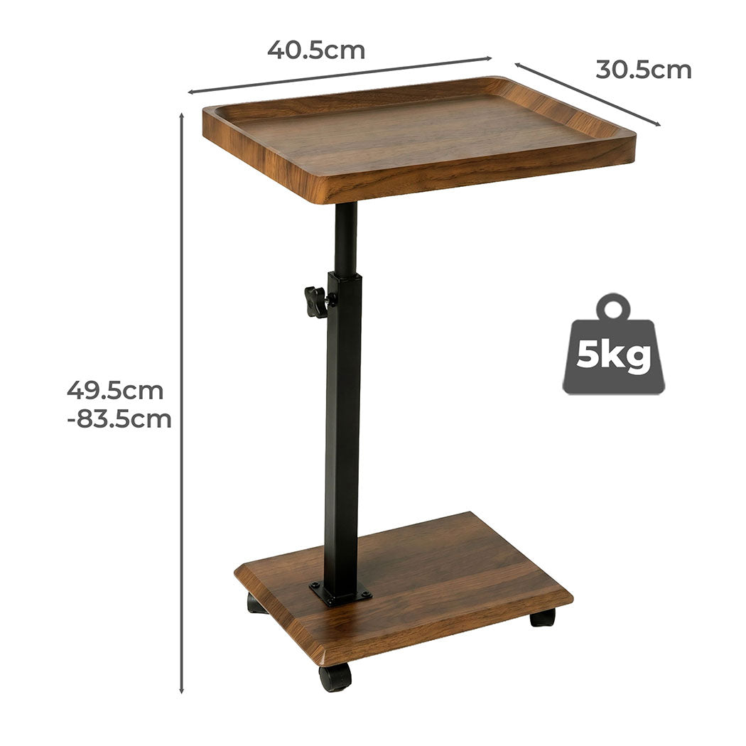C Shaped Side Table Height Adjustable Swivel | Simpledeals