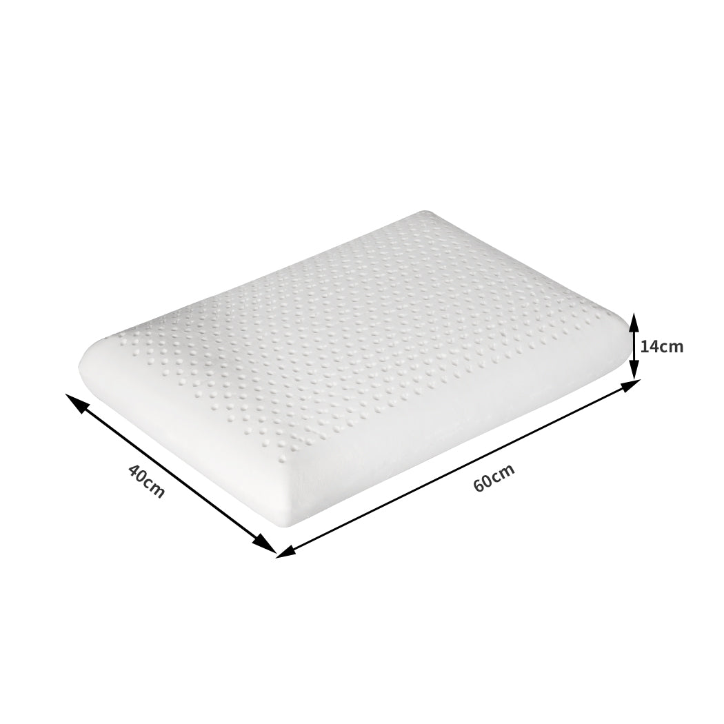 Luxurious Soft Cover - 2x Natural Latex Pillow with Removable Covers for Comfortable Sleep