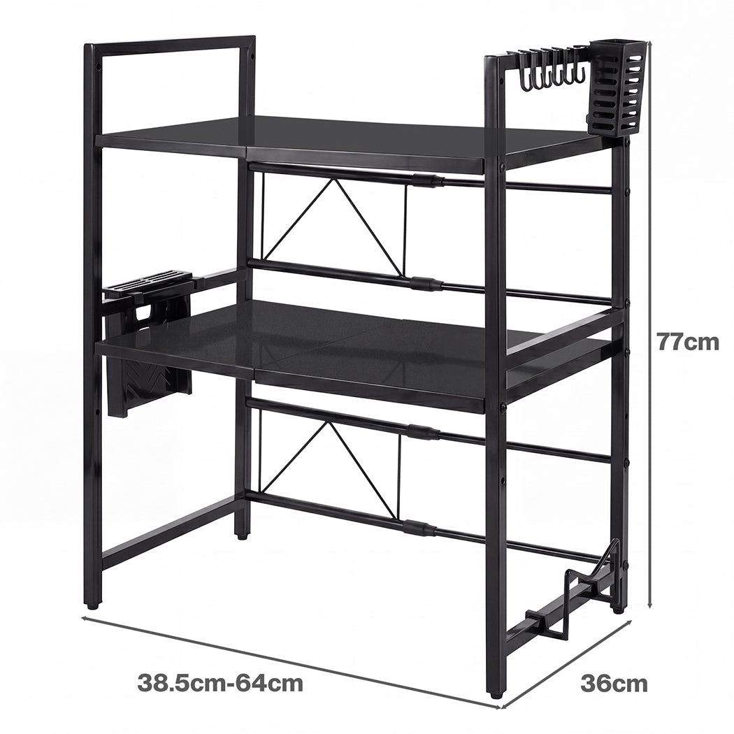 3 Tier Adjustable Microwave Shelf Kitchen Rack | Simpledeals