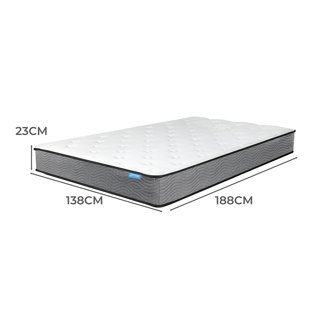 Double Mattress Pocket Spring Pillow Top Comfortable Bed Layer