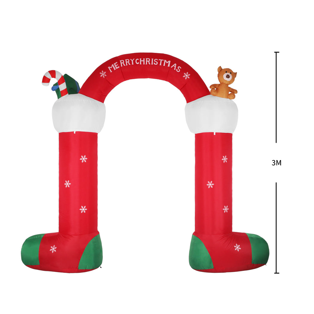 Christmas Inflatable Decor Stocking | Arch Led Lights Xmas