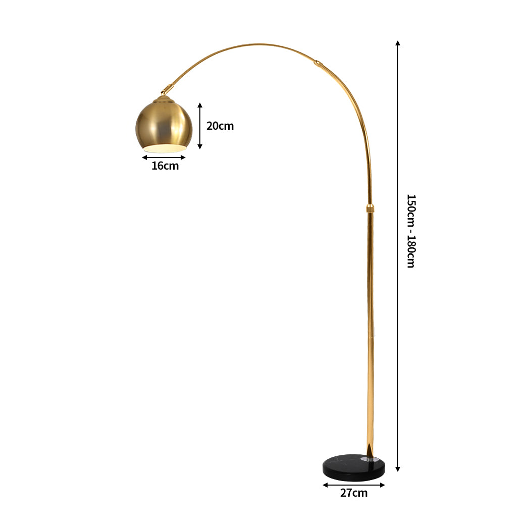 Modern LED Floor Lamp Stand Reading Gold